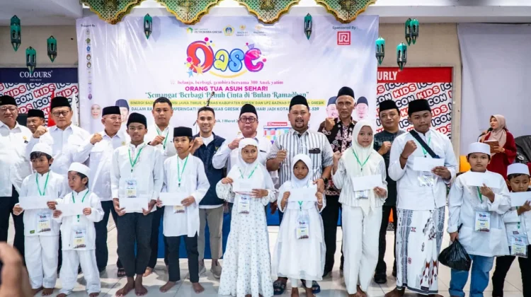Baznas Gresik Gelar OASE, 300 Anak Yatim Belanja Baju Lebaran Bersama Bupati
