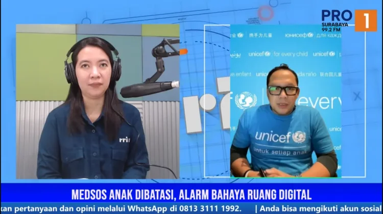 Teman UNICEF Dukung Penundaan Medsos Anak