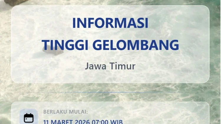 BMKG Ingatkan Potensi Gelombang di Perairan Jawa Timur