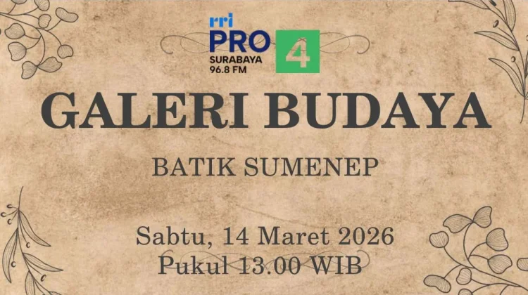 Batik Sumenep Jadi Sorotan di Galeri Budaya Pro 4 RRI Surabaya