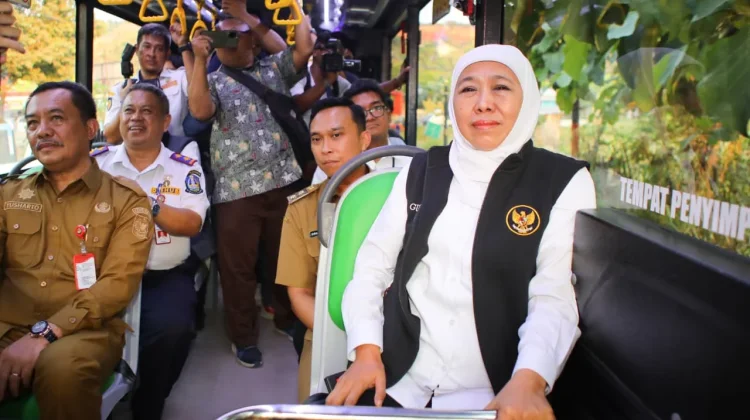 Kado Lebaran, Gubernur Khofifah Gratiskan Bus Trans Jatim Selama Dua Hari