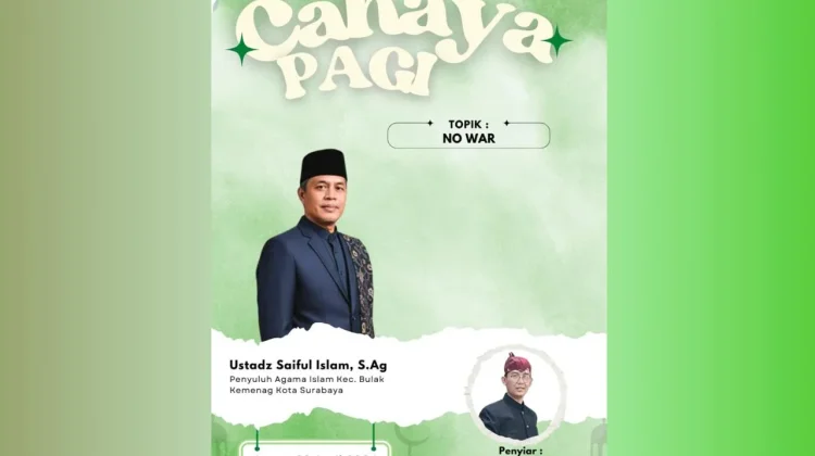 Redam Konflik dengan Kedamaian: Bahas Makna 'No War'