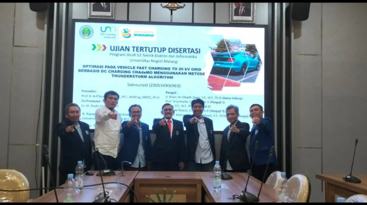 Dosen IT PLN Kembangkan AI Fast Charging Mobil Listrik