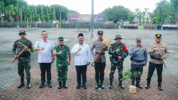 TMMD ke-128 di Gresik Dimulai, Pembangunan Dipusatkan di Desa Slempit Kedamean
