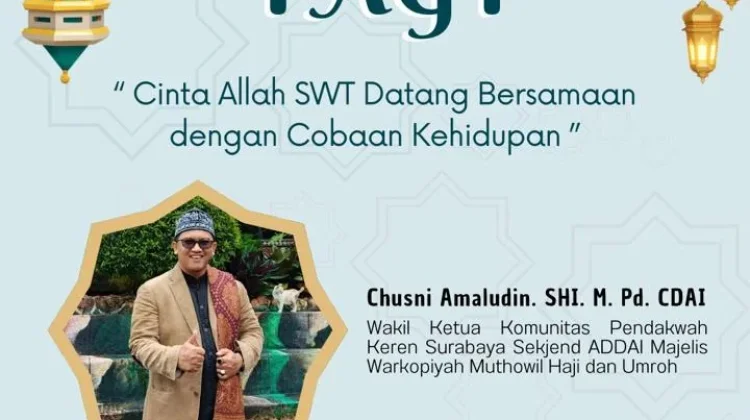 Cinta Allah SWT Datang Bersamaan dengan Cobaan Kehidupan