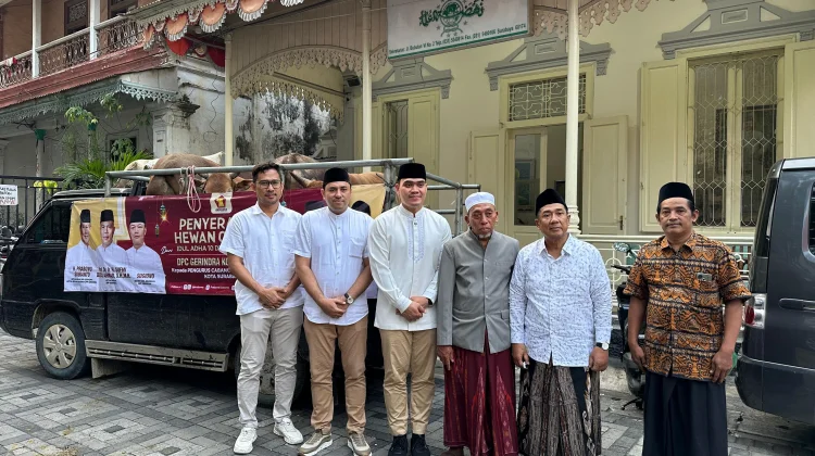 PCNU Surabaya Terima Sapi Kurban dari Gerindra