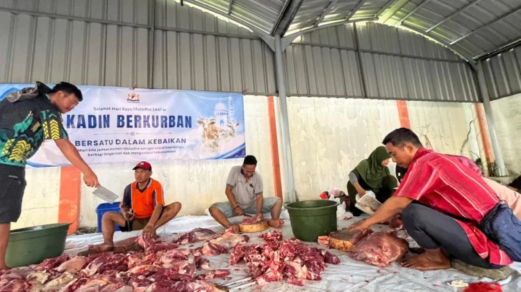 Kadin Jatim Bagikan Daging Qurban kepada 1.750 Penerima