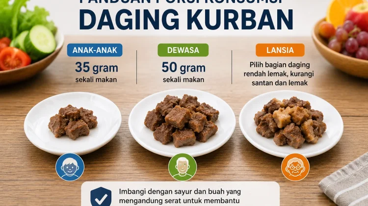 Ahli Gizi Ingatkan Batas Konsumsi Daging Kurban