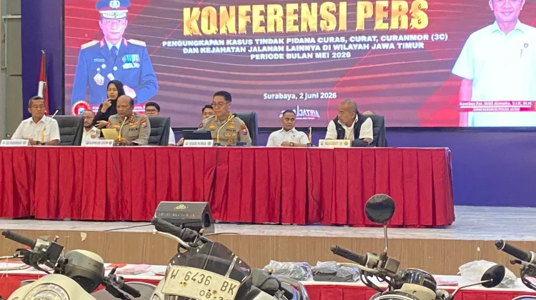 Selama Bulan Mei, Polda Jatim Sukses Amankan 320 Kasus Kriminal 3C