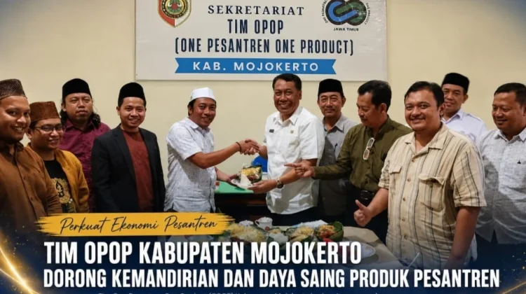 Sekretariat OPOP Mojokerto Diresmikan, Pesantren Bangun Kemandirian Ekonomi