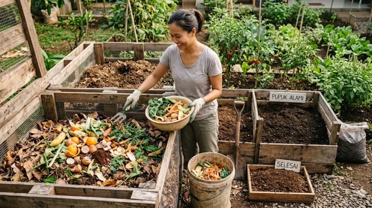 Sampah Dapur Jadi Pupuk Alami Penyubur Tanaman Rumahan