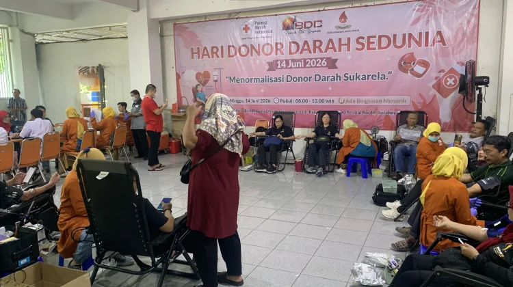 Peringati Hari Donor Darah Sedunia, Fokuswanda Jatim-PMI Jatim Gelar Donor Darah