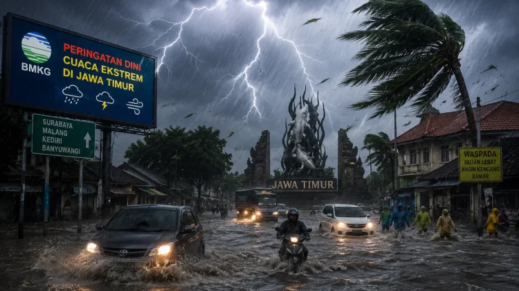 BMKG Juanda Imbau Warga Jatim Waspadai Cuaca Ekstrem hingga 24 Juni