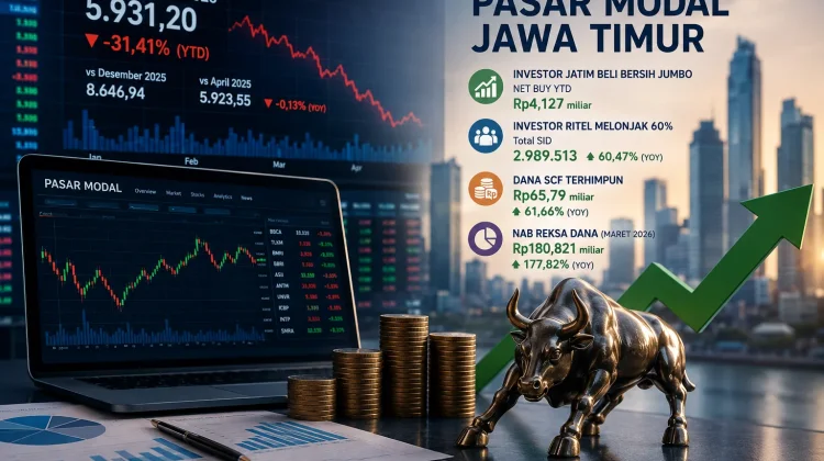 IHSG Turun 31 Persen, Investor Jatim Malah Borong Saham Rp4,1 Triliun