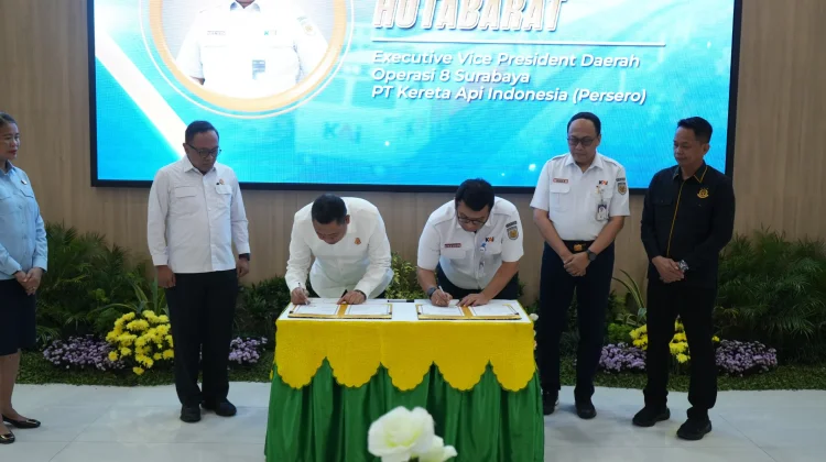 KAI Daop 8, 7, dan 9 Teken PKS dengan Kejati Jatim, Perkuat Tata Kelola Hukum
