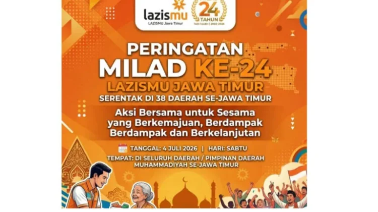 LAZISMU Jatim Siapkan 33 Titik Peringati Milad ke-24 dengan Ragam Kegiatan Sosial