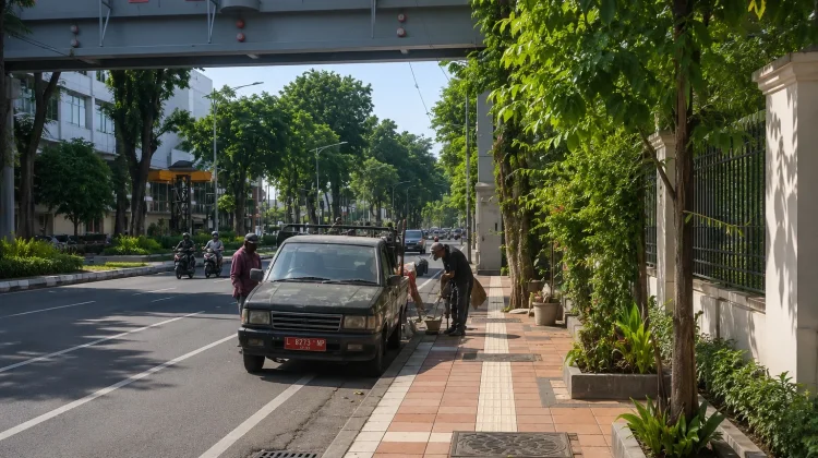 DSDABM Gerak Cepat Tindak Lanjuti Aduan Pedestrian Rusak di Jalan Pemuda