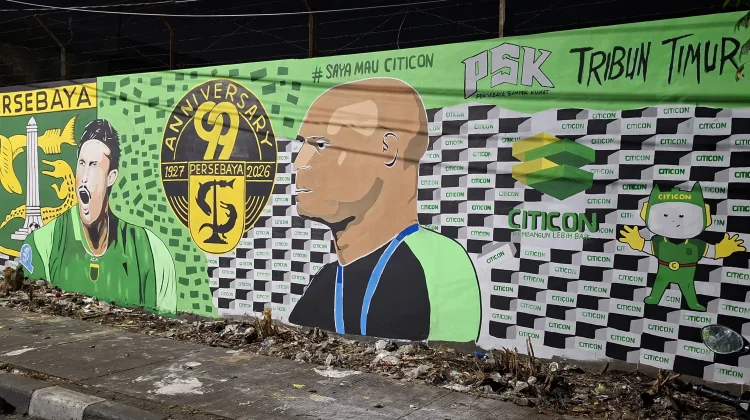Perpaduan Seni dan Sepak Bola, Persebaya Jadi Inspirasi Mural Komunitas