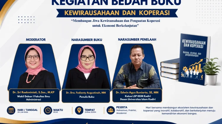 Fakultas Ilmu Administrasi UNITOMO Gelar Bedah Buku Kewirausahaan dan Koperasi