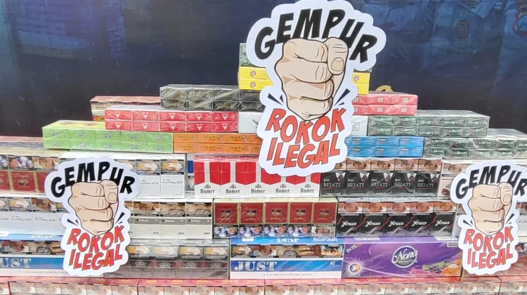 Bea Cukai Jatim Sita 222 Juta Batang Rokok Ilegal hingga Juni 2026