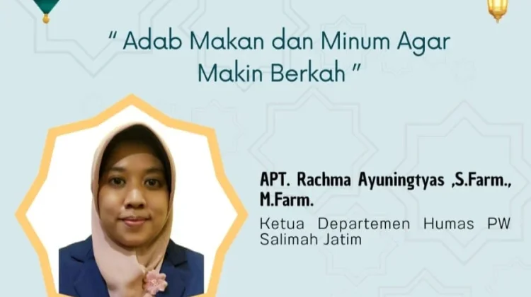 Salimah Jatim Ingatkan Pentingnya Adab Makan dan Minum