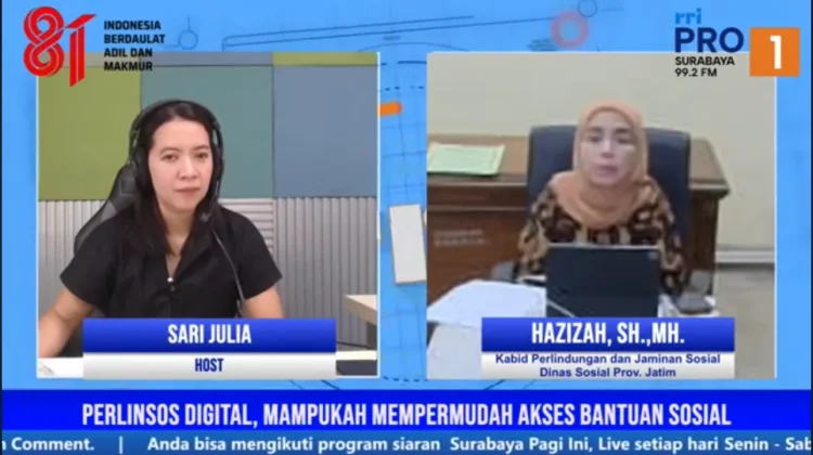 Dinsos Jatim Perkuat Akurasi Data lewat Perlinsos Digital