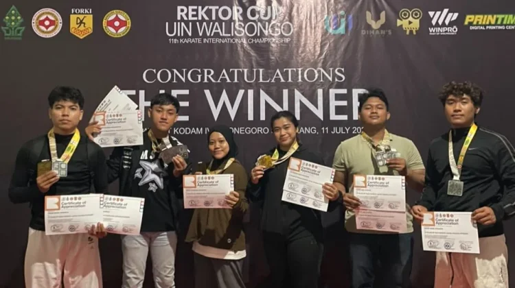 Karate Untag Surabaya Borong 11 Medali di Kejurnas Nasional 2026