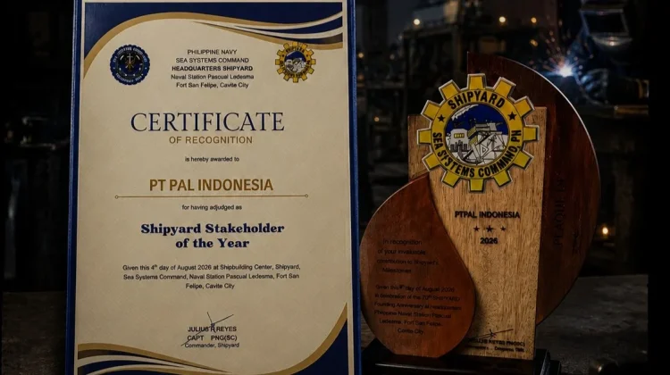 PT PAL Raih Penghargaan dari Angkatan Laut Filipina