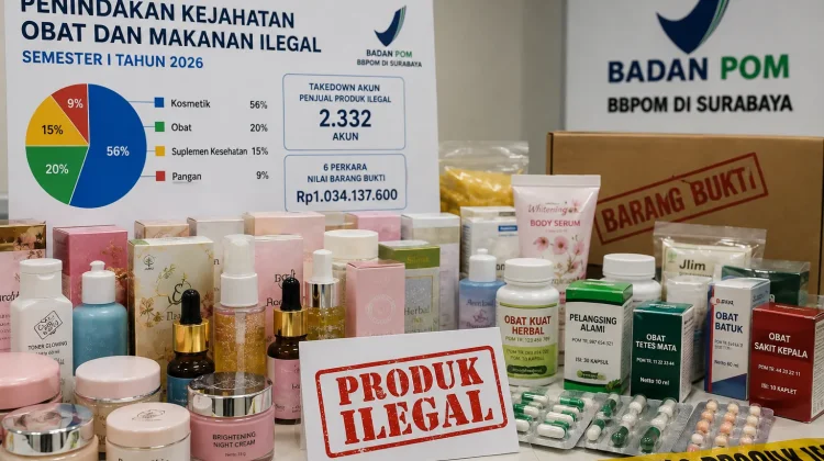 BBPOM Surabaya: Kosmetik Ilegal Masih Dominasi Kasus di Jatim