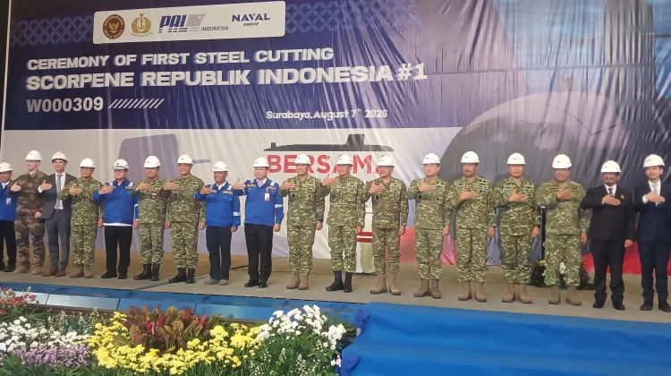 PT PAL Mulai First Steel Cutting Kapal Selam Scorpene Evolved