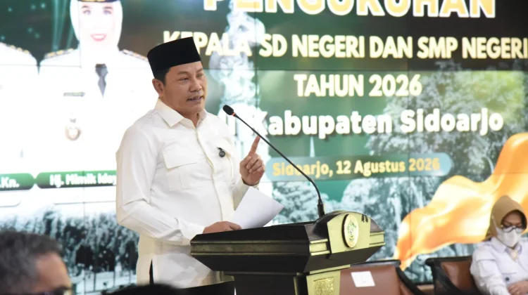 Ratusan Kepala Sekolah Dikukuhkan, Bupati Sidoarjo Tekankan Amanah