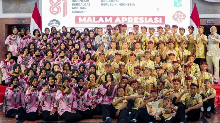 Paskibraka Surabaya Disiapkan Jadi Duta Kampung Pancasila 2027