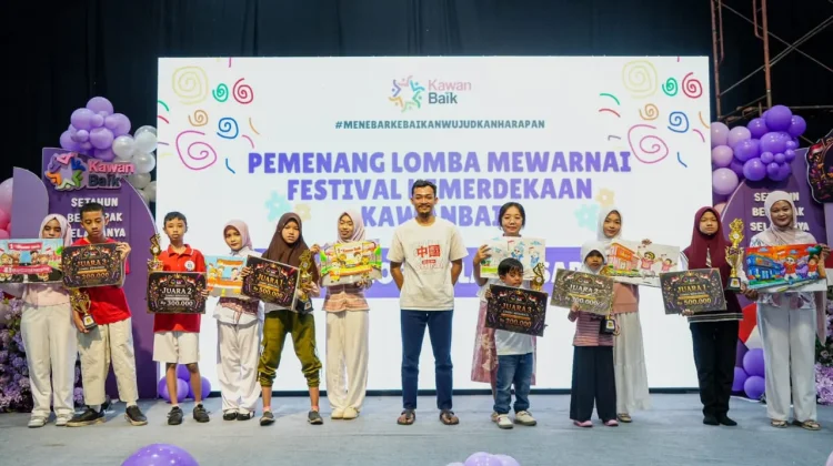 Salima, Anak Berkebutuhan Khusus Juara 2 di Lomba Mewarnai Festival Kemerdekaan