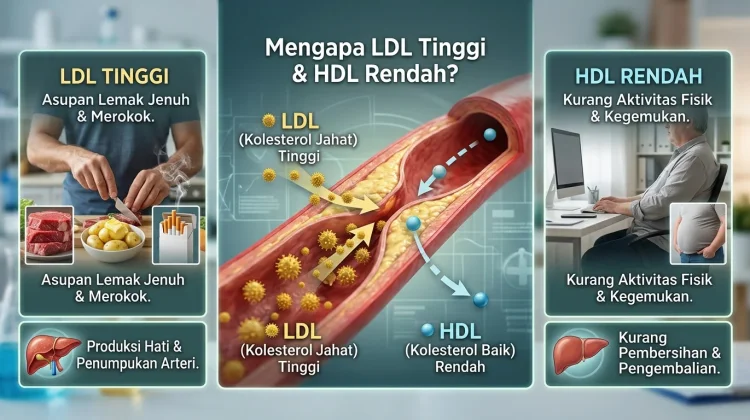 Kenapa Kadar Kolesterol LDL Sangat Tinggi sementara HDL Rendah