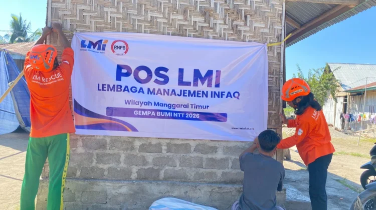 Laznas LMI Kerahkan Posko Bantuan Bencana Bantu Korban Gempa di NTT