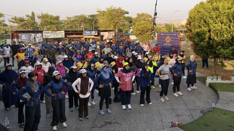 Warga Taman Dhika Sidoarjo Ikuti Tantangan 50 Km Selama 25 Hari