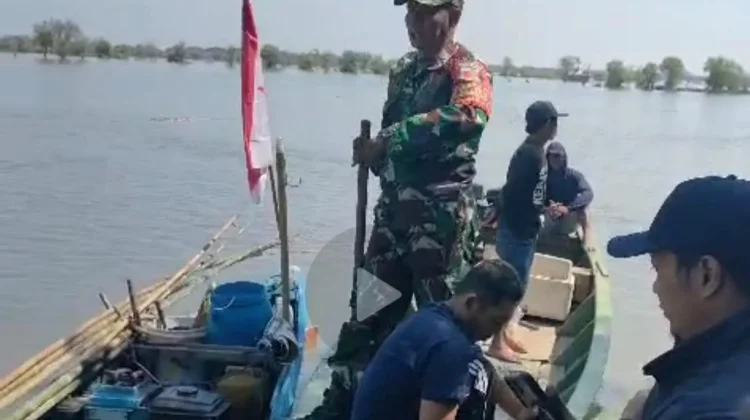 Puluhan Perahu Diduga Jarah Tambak Kalanganyar Sidoarjo