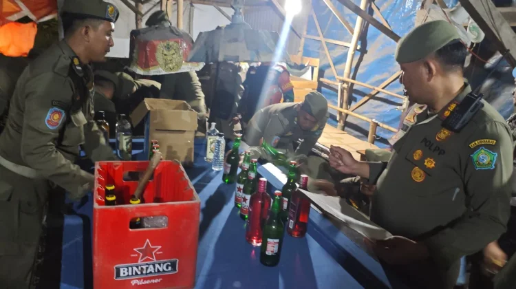 Operasi Pekat Sidoarjo Sita Ratusan Botol Miras