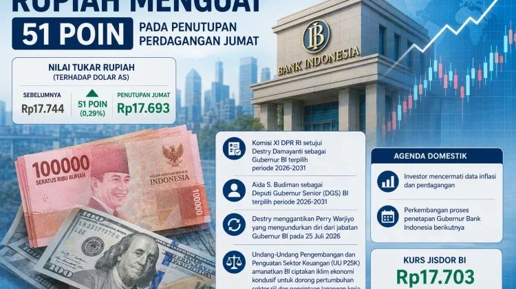 Rupiah Menguat 51 Poin, Pasar Cermati Arah Kebijakan Bank Indonesia