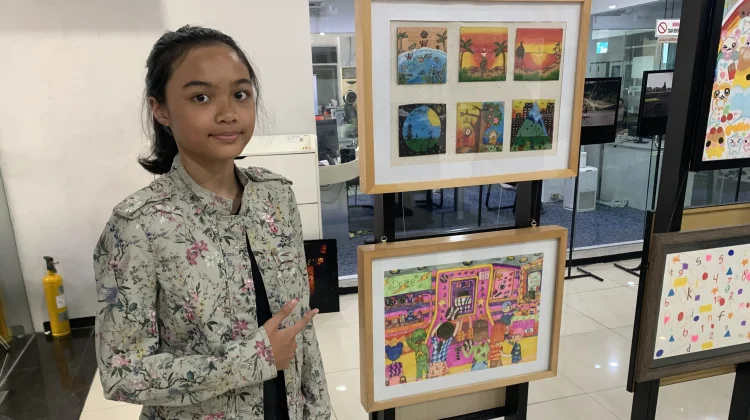 Alisya, Pelukis Muda Berbakat Tampilkan Karya Bertema 'Arcade' di RRI FEST 2026