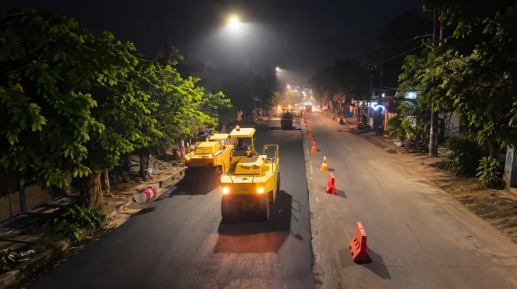 Aspal Panjang Jiwo Selesai, Crossing Masih Menanjak
