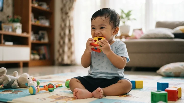 Bayi Suka Memasukkan Benda ke Mulut, Bahayakah?