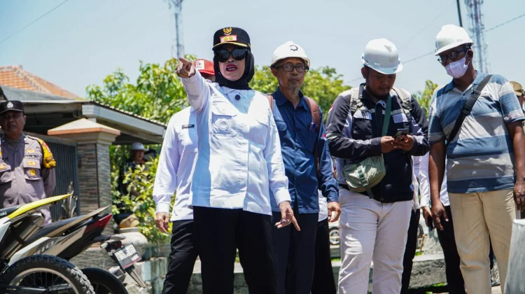Cegah Banjir Tanggulangin, Sidoarjo Kebut Betonisasi Jalan Kedungbanteng