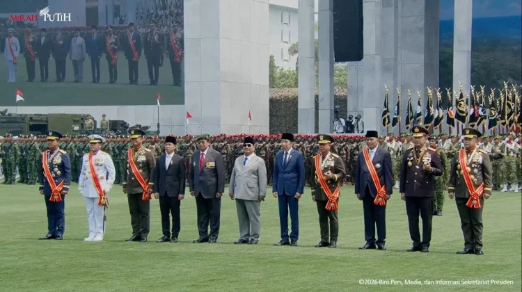 Dua Mantan Presiden Dampingi Prabowo di HUT ke-81 TNI
