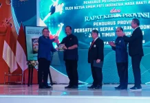PSTI Jatim Luncurkan Buku Panduan Pembinaan Sepak Takraw