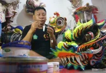 Barongsai Buatan Sidoarjo Tembus Nusantara