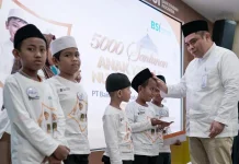 BSI Berbagi dengan 5000 Anak Yatim Serentak se Indonesia