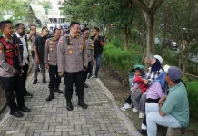 Kapolres Mojokerto Kota Patroli Wisata, Pastikan Libur Lebaran Kondusif