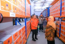 Gubernur Khofifah Resmikan Gudang Logistik Kebencanaan BPBD Jatim