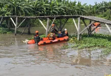 SAR Gabungan Cari Balita Tenggelam Sungai Kalidawir Sidoarjo